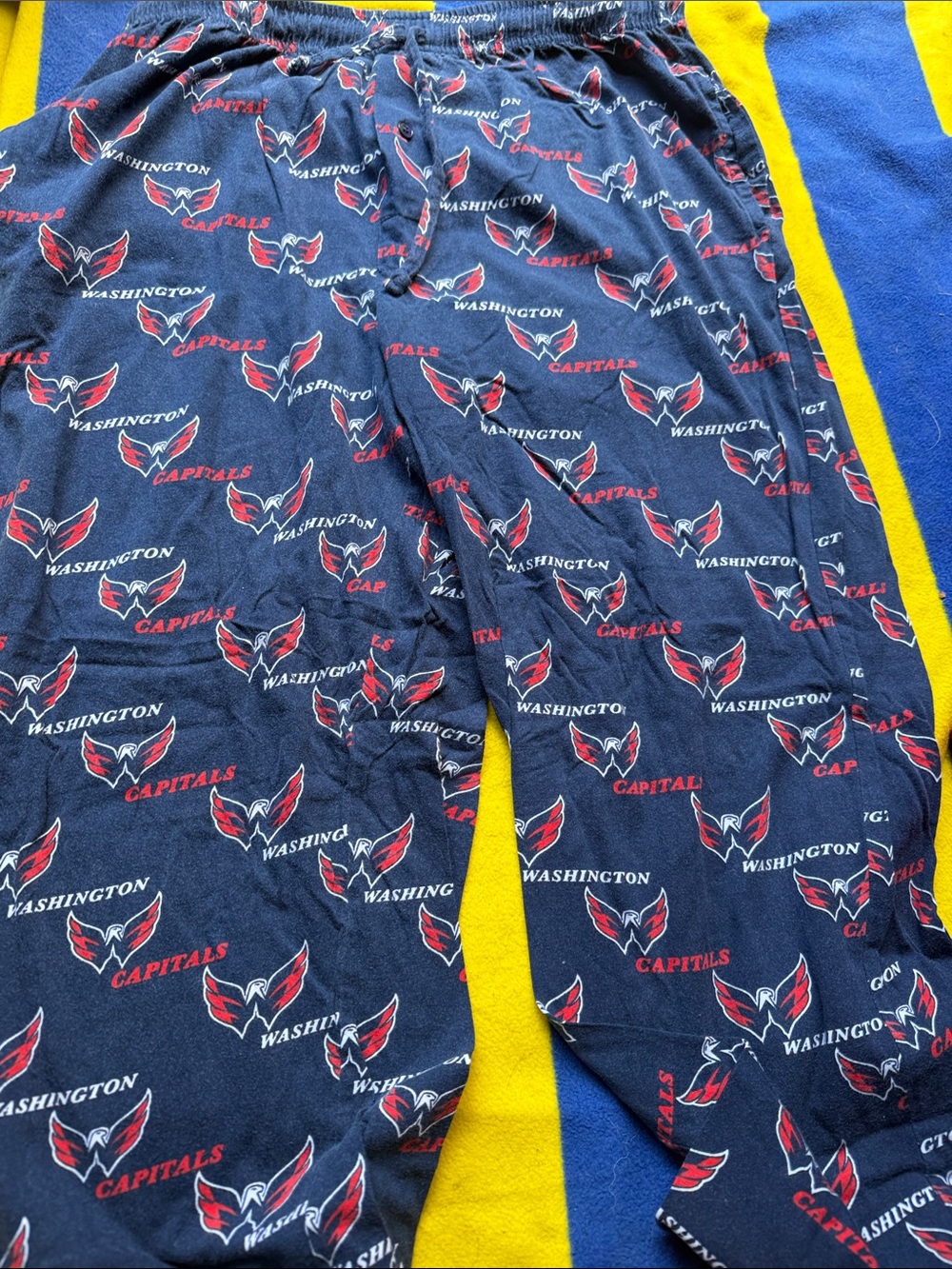 Washington Capitals Navy Logo Lounge Pants